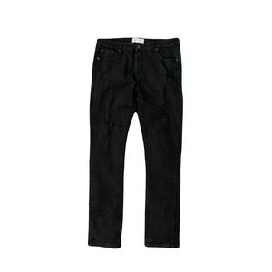 M.Society Distressed Black Skinny Jeans 36x32
